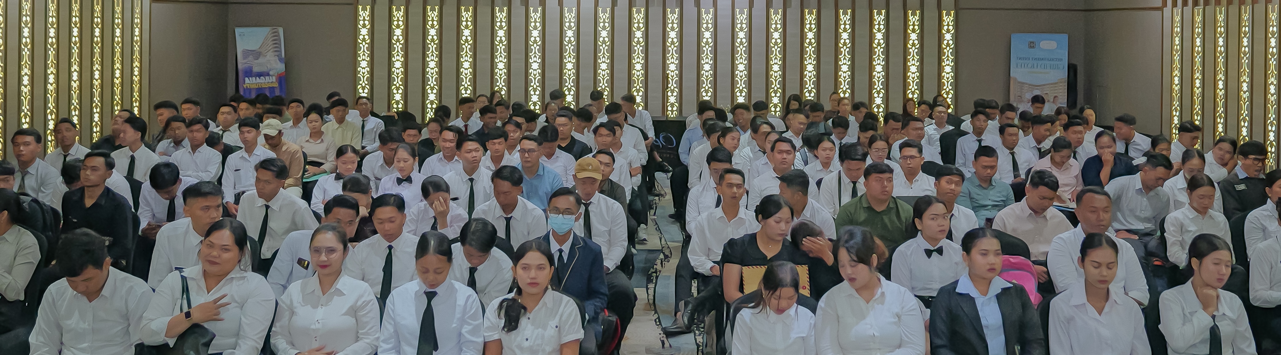 IMG candidates at a recruitment event